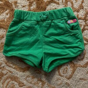EUC Carter's Kelly Green Sweat Shorts for Baby Sz 18 mos